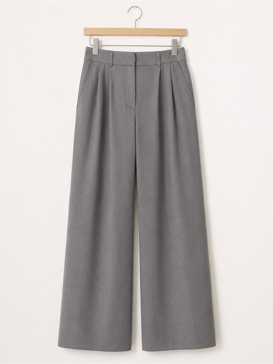 Abercrombie & Fitch Pants - Abercrombie & Fitch Gray Tailored Wide Leg Trousers